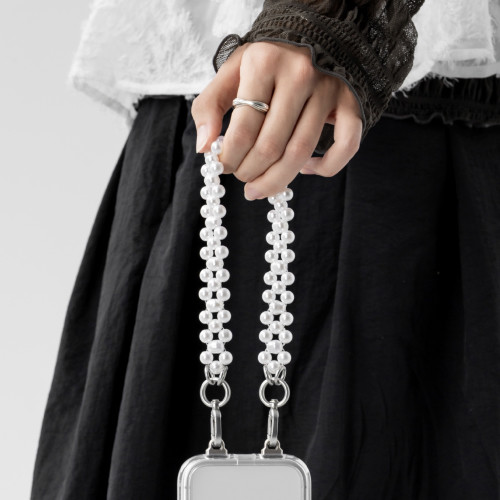 珍珠金屬手繩 (附吊飾孔掛勾或墊片)